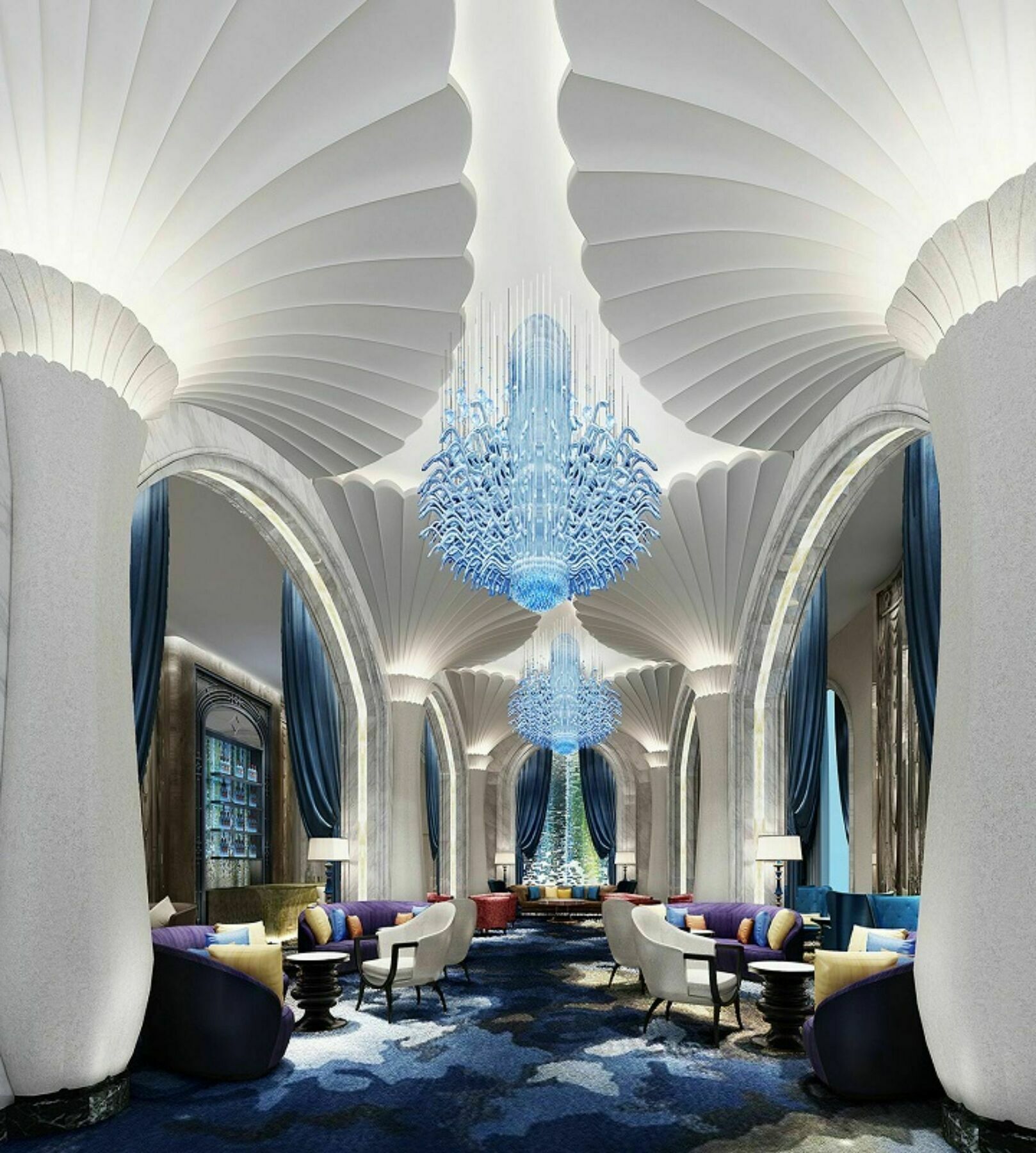 Готель Wanda Vista Qingdao Movie Metropolis Екстер'єр фото