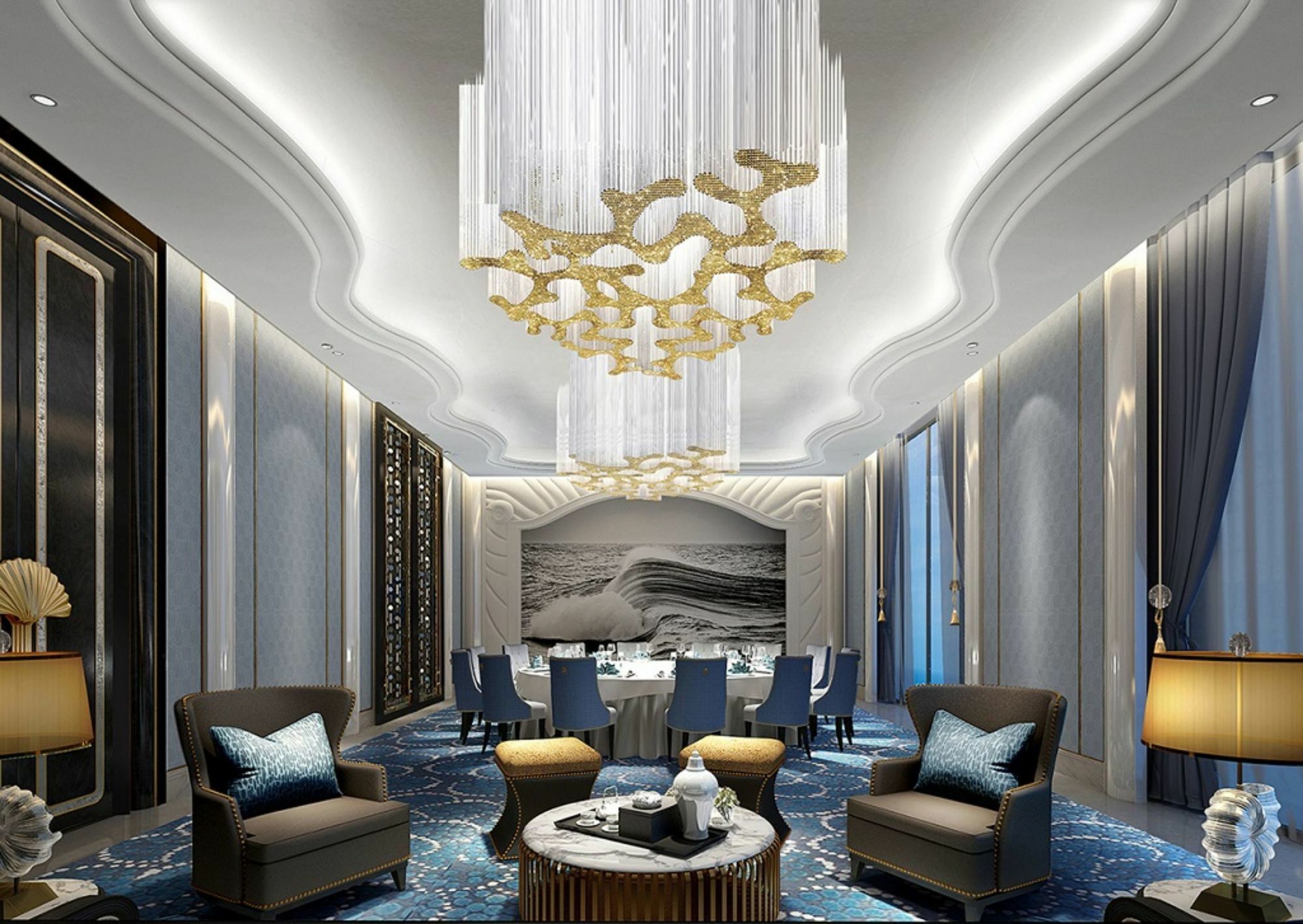 Готель Wanda Vista Qingdao Movie Metropolis Екстер'єр фото